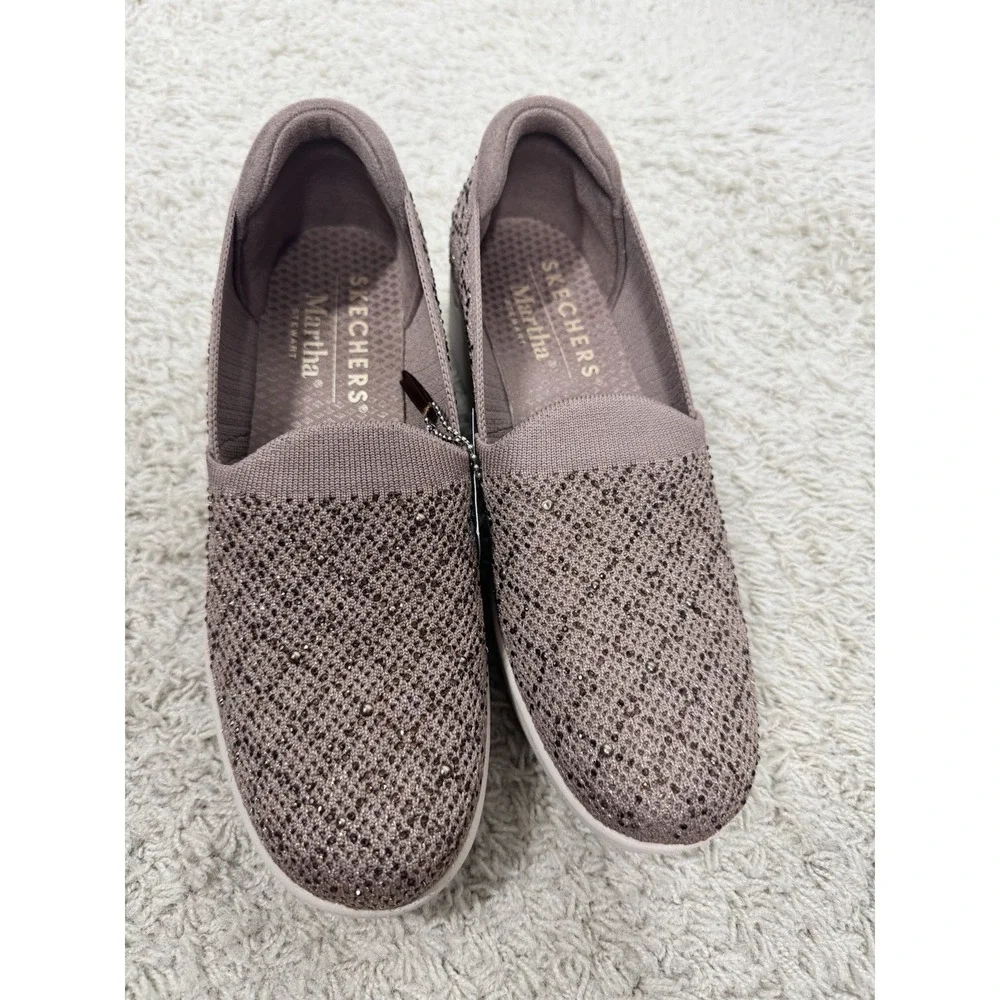 Skechers Martha Stewart Pier-Lite Reflection Slip-On Wedge Shoes Size 8 Brown - Picture 5 of 13